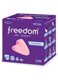 Женские гигиенические тампоны без веревочки FREEDOM normal - 3 шт. - Freedom - купить с доставкой в Ангарске