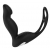 Черный вибромассажер простаты P-PLEASER W ERECTION ENHANCE - Dream Toys - в Ангарске купить с доставкой