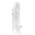 Закрытая прозрачная рельефная насадка Crystal sleeve - 13 см. - Erowoman-Eroman - в Ангарске купить с доставкой
