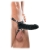 Чёрный полый страпон 7  Silicone Hollow Strap-On - 18 см. - Pipedream - купить с доставкой в Ангарске