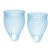 Набор голубых менструальных чаш Feel confident Menstrual Cup - Satisfyer - купить с доставкой в Ангарске