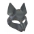 Серая маска Wolf с клепками - Sitabella - купить с доставкой в Ангарске