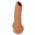 Телесная насадка с усиками и открытой головкой Nude Sleeve L - 14 см. - KOKOS - в Ангарске купить с доставкой