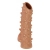 Телесная насадка с шипами и открытой головкой Nude Sleeve L - 14 см. - KOKOS - в Ангарске купить с доставкой