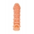 Телесная закрытая насадка с пупырышками Cock Sleeve Size M - 15,6 см. - KOKOS - в Ангарске купить с доставкой