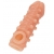 Телесная закрытая насадка с шариками Cock Sleeve Size S - 13,8 см. - KOKOS - в Ангарске купить с доставкой