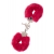Металлические наручники с красной меховой опушкой METAL HANDCUFF WITH PLUSH RED - Dream Toys - купить с доставкой в Ангарске
