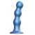 Голубая насадка Strap-On-Me Dildo Plug Balls size S - Strap-on-me - купить с доставкой в Ангарске