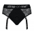 Черные трусики для насадок Diva Lingerie Harness - size M - Strap-on-me - купить с доставкой в Ангарске