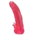 Розовая насадка для страпона с клиторальными лепестками - 18,5 см. - LOVETOY (А-Полимер) - купить с доставкой в Ангарске