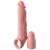 Телесная насадка-удлинитель 2 Inch Silicone X-tension with Strap - 20,3 см. - Pipedream - в Ангарске купить с доставкой