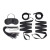 Эротический набор 4PC Bondage Bed Strap   Flogger Kit - Lux Fetish - купить с доставкой в Ангарске