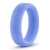 Голубое люминесцентное кольцо Silicone Glo Cock Ring - Blush Novelties - в Ангарске купить с доставкой