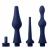 Набор из 3 универсальных насадок для анального душа Universal 3 Piece Silicone Enema Attachment Set - XR Brands - купить с доставкой в Ангарске