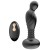 Черный массажер простаты с вибрацей и возвратно-поступательными движениями - Boys of Toys - в Ангарске купить с доставкой