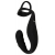 Черное эрекционное кольцо со стимуляцией промежности и анальной пробкой Cock Ring with RC Prostate Plug - Orion - в Ангарске купить с доставкой