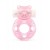 Розовое эрекционное виброкольцо в форме мишки - 1137 - в Ангарске купить с доставкой