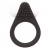 Чёрное эрекционное кольцо LIT-UP SILICONE STIMU RING 1 BLACK - Dream Toys - в Ангарске купить с доставкой
