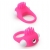 Розовое эрекционное кольцо с щеточкой LIT-UP SILICONE STIMU RING 5 - Dream Toys - в Ангарске купить с доставкой