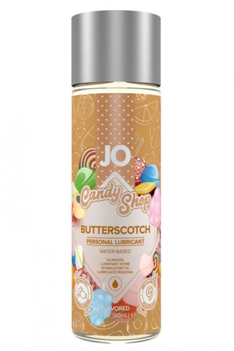 Смазка на водной основе Candy Shop Butterscotch с ароматом ирисок - 60 мл. - System JO - купить с доставкой в Ангарске