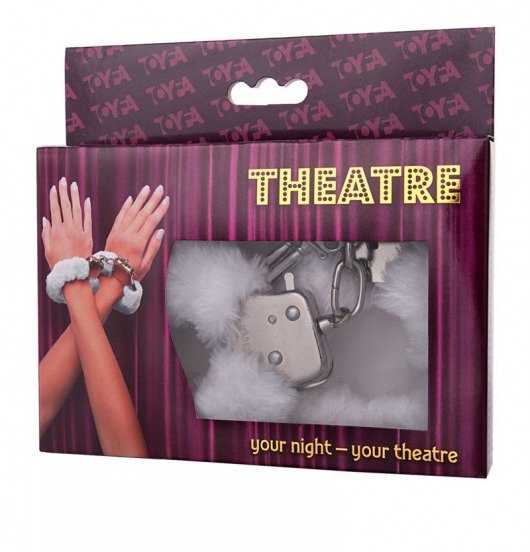 Наручники с белой меховой опушкой - ToyFa - купить с доставкой в Ангарске