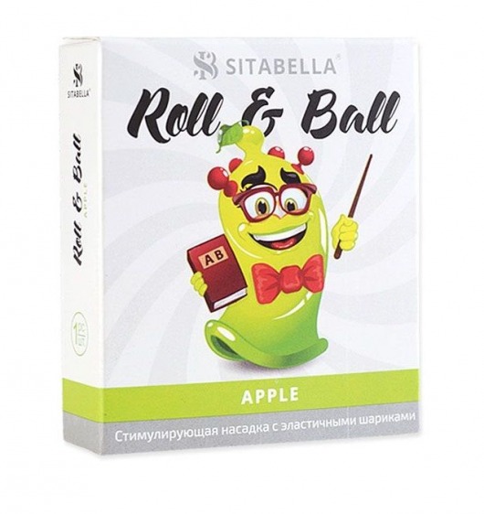 Стимулирующий презерватив-насадка Roll   Ball Apple - Sitabella - купить с доставкой в Ангарске