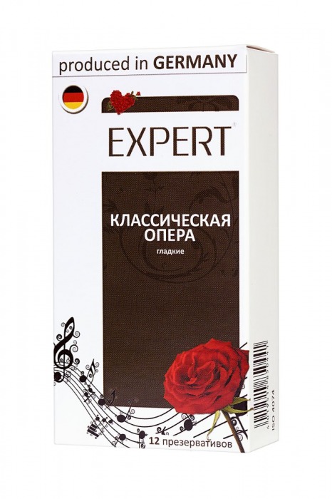 Гладкие презервативы Expert  Классическая опера  - 12 шт. - Expert - купить с доставкой в Ангарске