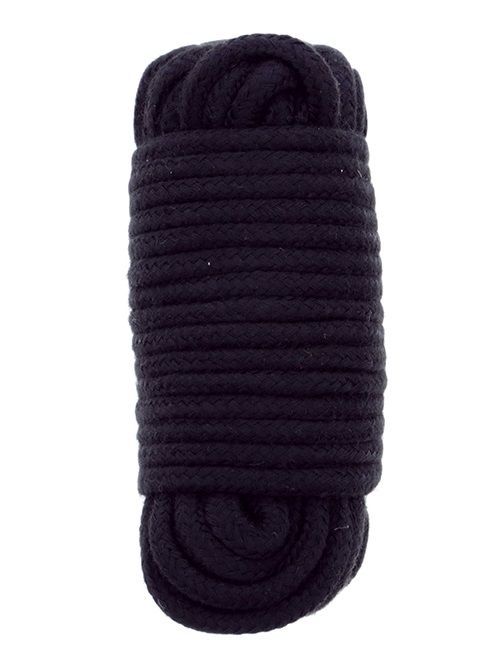 Черная веревка для связывания BONDX LOVE ROPE - 10 м. - Dream Toys - купить с доставкой в Ангарске