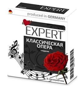 Гладкие презервативы Expert  Классическая опера  - 3 шт. - Expert - купить с доставкой в Ангарске