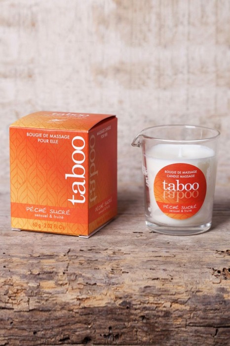 Массажное аромамасло с афродизиаками для женщин RUF Taboo Peche sucre - 60 гр. - RUF - купить с доставкой в Ангарске