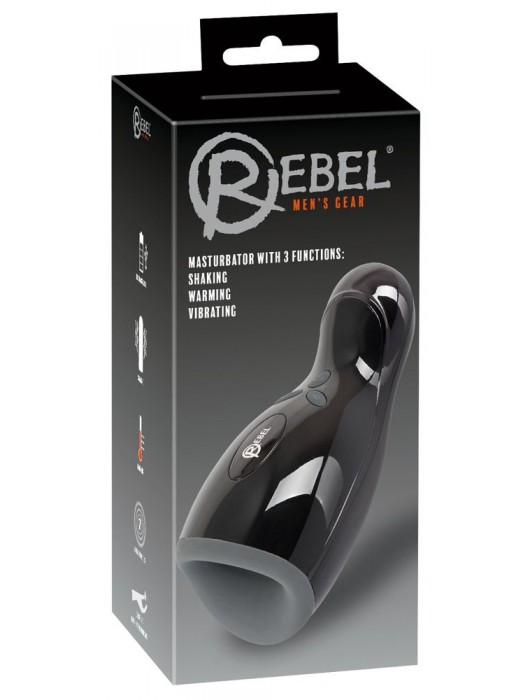 Черный мастурбатор Rebel Masturbator с нагревом - Orion - в Ангарске купить с доставкой