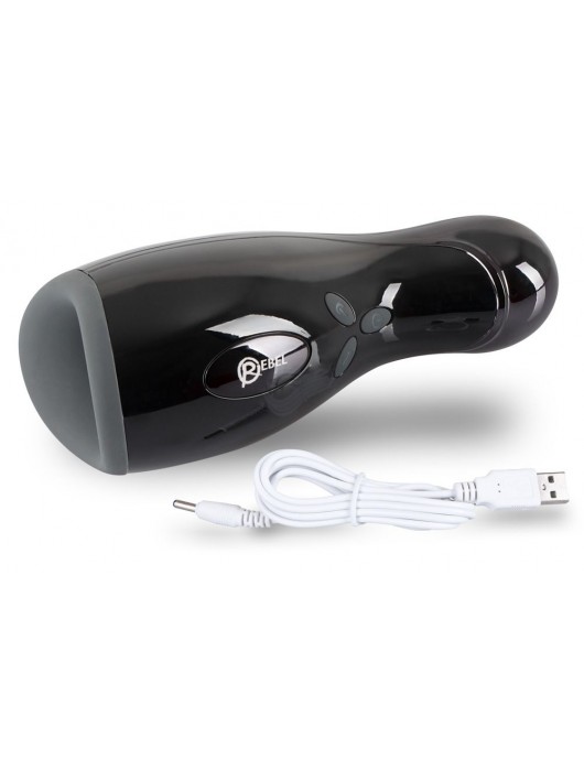 Черный мастурбатор Rebel Masturbator с нагревом - Orion - в Ангарске купить с доставкой