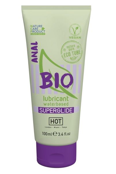 Интимный увлажняющий анальный гель BIO SuperGlide - 100 мл. - HOT - купить с доставкой в Ангарске