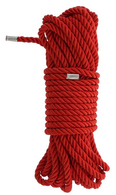 Красная веревка DELUXE BONDAGE ROPE - 10 м. - Dream Toys - купить с доставкой в Ангарске