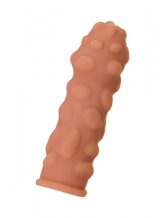 Телесная реалистичная насадка KOKOS Extreme Sleeve 11 с дополнительной стимуляцией - 12,7 см. - KOKOS - в Ангарске купить с доставкой