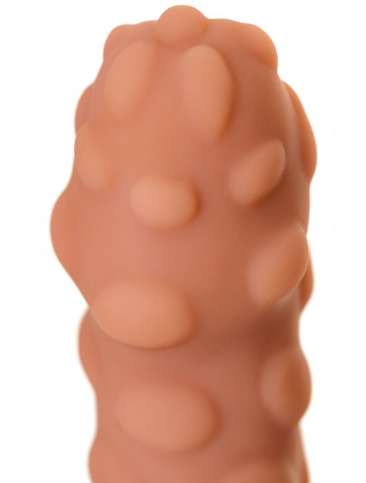 Телесная реалистичная насадка KOKOS Extreme Sleeve 11 с дополнительной стимуляцией - 12,7 см. - KOKOS - в Ангарске купить с доставкой