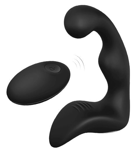 Черный вибромассажер простаты REMOTE BOOTY PLEASER - Dream Toys - в Ангарске купить с доставкой