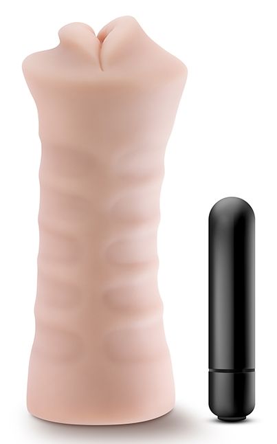 Телесный мастурбатор-ротик Angie - Blush Novelties - в Ангарске купить с доставкой