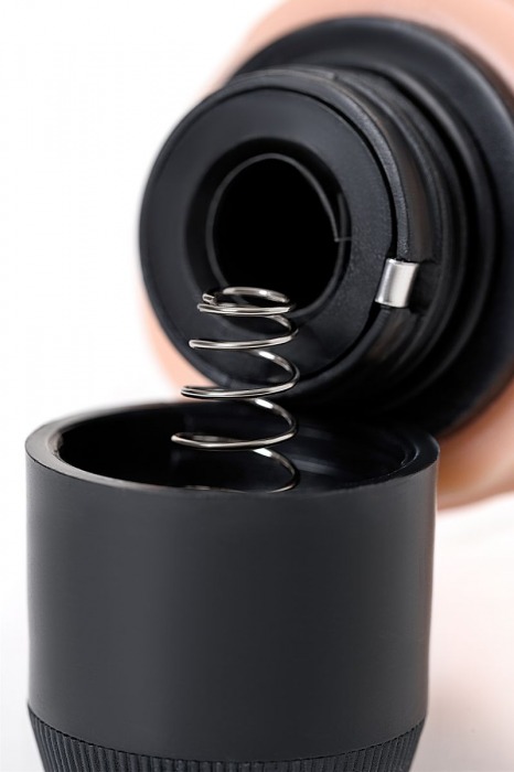 Телесный реалистичный мультискоростной вибратор - 21 см. - A-toys