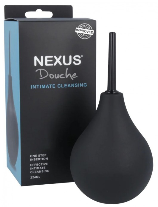 Черный анальный душ с обратным клапаном Non Return Valve Anal Douche - Nexus Range - купить с доставкой в Ангарске