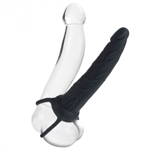 Насадка на пенис Silicone Love Rider Dual Penetrator для двойного проникновения - 14 см. - California Exotic Novelties - в Ангарске купить с доставкой