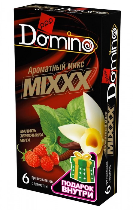 Ароматизированные презервативы DOMINO  Ароматный микс  - 6 шт. - Domino - купить с доставкой в Ангарске