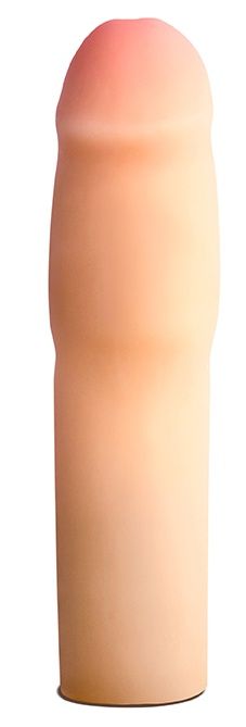 Телесная насадка-удлинитель на пенис PERFORMANCE 1.5INCH COCK XTENDER - 16 см. - Blush Novelties - в Ангарске купить с доставкой
