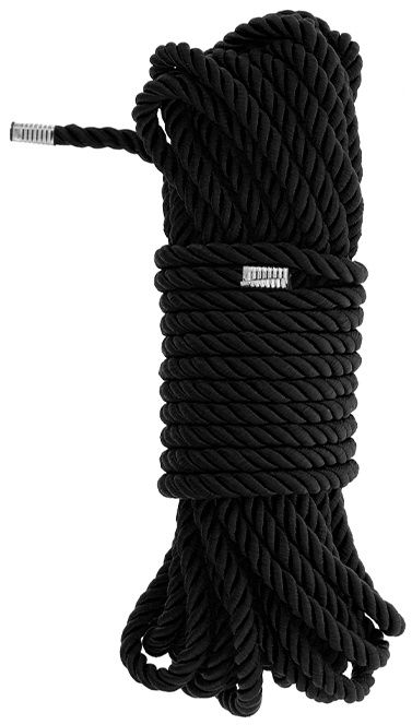 Черная веревка для бондажа BONDAGE ROPE - 10 м. - Dream Toys - купить с доставкой в Ангарске