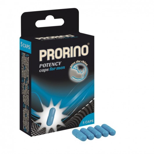 БАД для мужчин ero black line PRORINO Potency Caps for men - 5 капсул - Ero - купить с доставкой в Ангарске