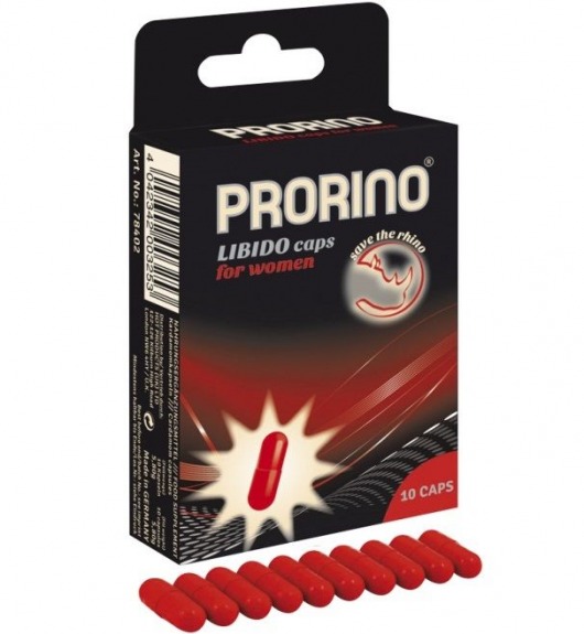 БАД для женщин ero black line PRORINO Libido Caps - 10 капсул - Ero - купить с доставкой в Ангарске