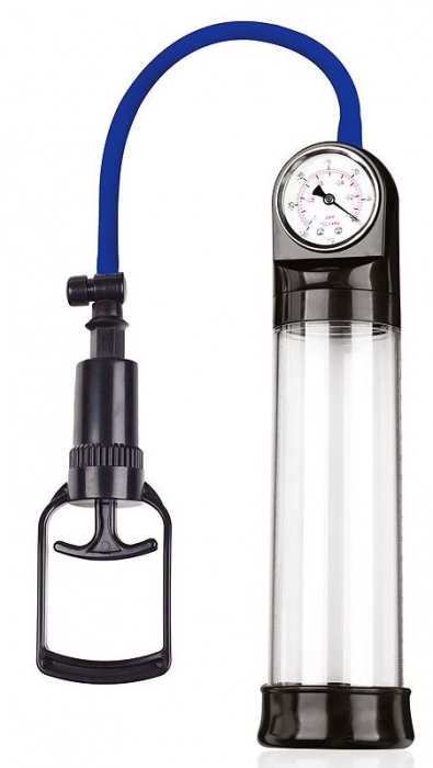 Прозрачная вакуумная помпа Sex Expert с манометром - Sex Expert - в Ангарске купить с доставкой