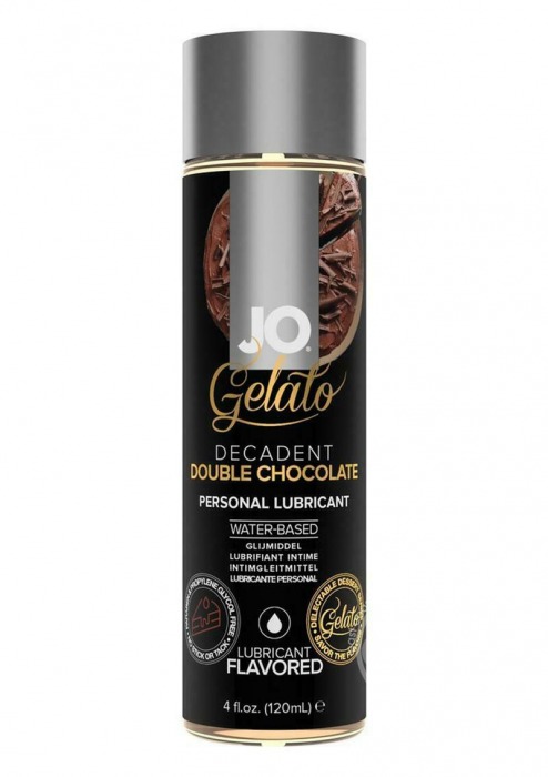 Лубрикант с ароматом шоколада JO GELATO DECADENT DOUBLE CHOCOLATE - 120 мл. - System JO - купить с доставкой в Ангарске