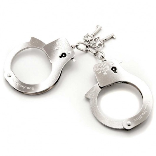 Металлические наручники Metal Handcuffs - Fifty Shades of Grey - купить с доставкой в Ангарске