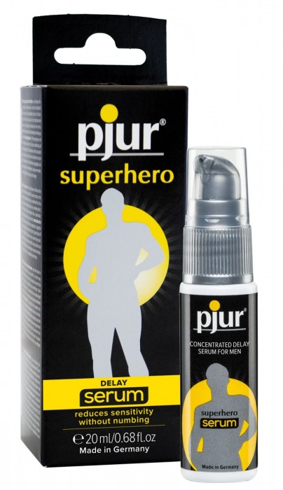 Сыворотка-пролонгатор pjur SUPERHERO Delay Serum - 20 мл. - Pjur - купить с доставкой в Ангарске